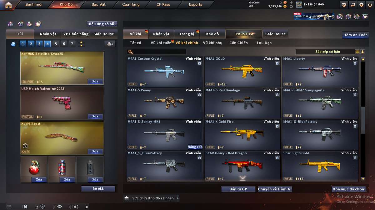 shop acc cf uy tin gia re